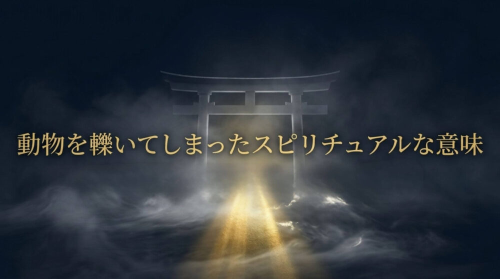 動物を轢いてしまった　スピリチュアル