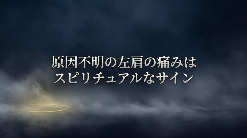 原因不明の左肩の痛みはスピリチュアルなサイン