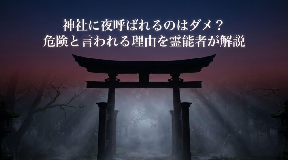 神社に夜呼ばれるのはダメ？危険と言われる理由を霊能者が解説のアイキャッチ画像