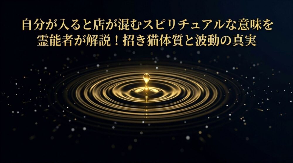 自分が入ると店が混む スピリチュアル