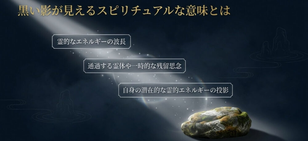 黒い影が視える スピリチュアル 意味