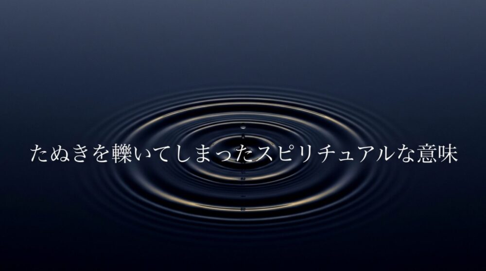 たぬきを轢いてしまった　スピリチュアル　意味