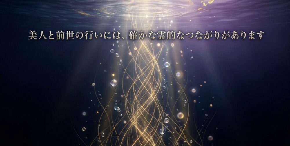 美人　前世の行い