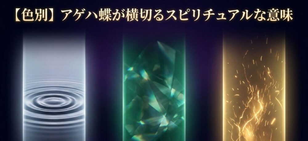 アゲハ蝶　横切る　スピリチュアル　色　意味